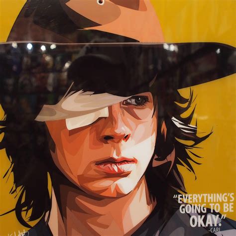 Carl Grimes Pop Art Poster. The Walking Dead - Infamous Inspiration