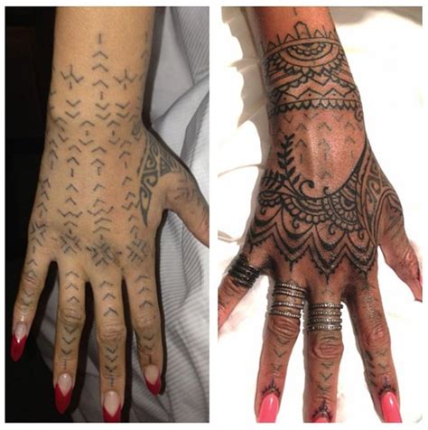 Rihanna Covers 'Chris Brown Tattoo': Unhappy With Design; Flies Artists 1,500 Miles To 'Update ...