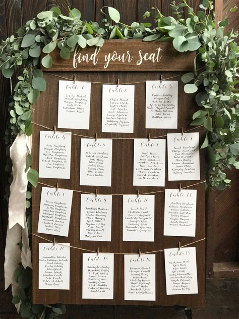 Diy Wedding Seating Chart: Tips & Tricks For A Stress-Free Seating ...