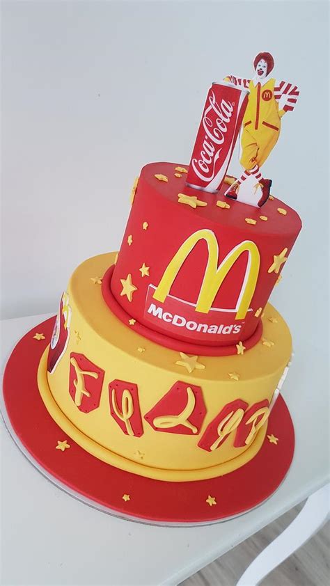 Mc cake🍔🍟🤡 - Cake by MarinaM - CakesDecor