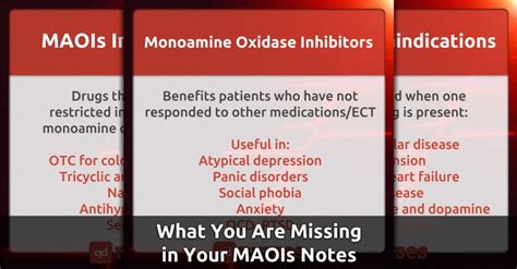 What You Are Missing in Your MAOIs Notes - QD Nurses