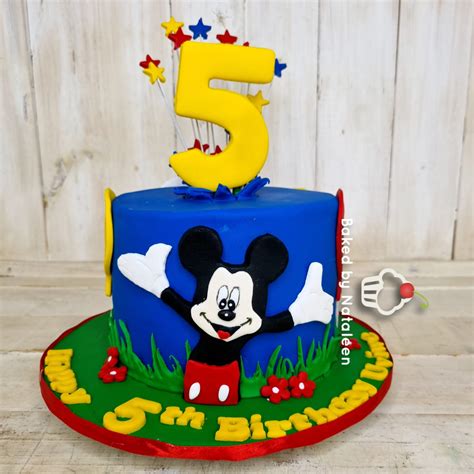 Mickey Mouse cake with blue sky | Baked by Nataleen