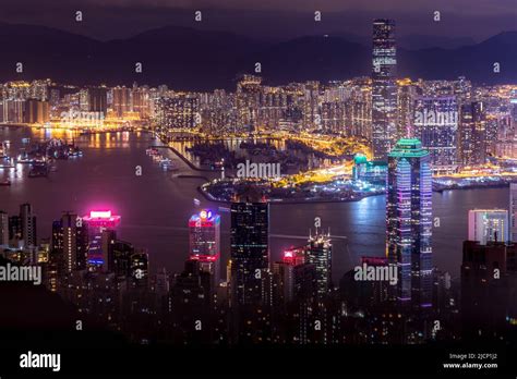 Hong Kong Skyline Stock Photo - Alamy