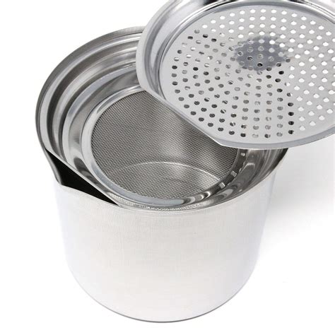 Ichibishi Stainless Steel CooKing Oil Keeper with Double-Filter Strain - Globalkitchen Japan