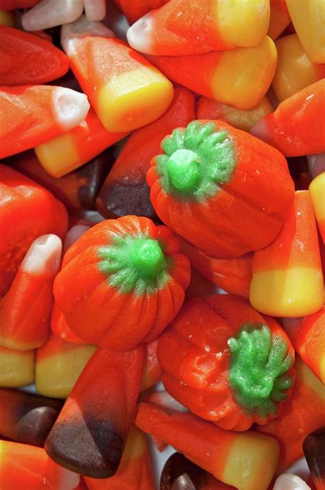 Pumpkins and Candy Corn Photograph by Cathy Mahnke - Fine Art America