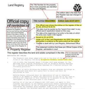 How to read your Title Register - Land Registry Deeds | Title Deeds and ...