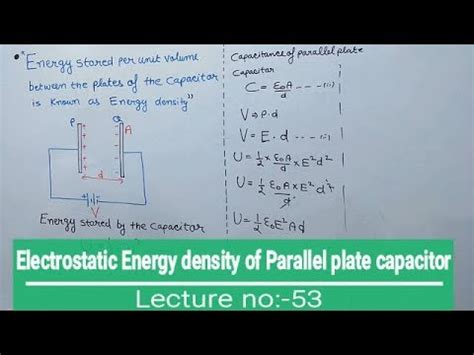 Energy In Capacitor Derivation