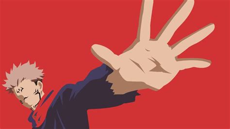 Sukuna from Jujutsu Kaisen Minimalist Wallpaper for Desktop ...