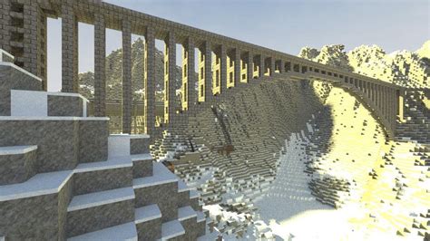 Arch railroad bridge I built. : Minecraft