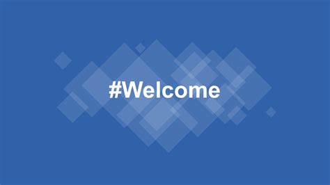 Hashtag Welcome Cover Slide PPT - SlideModel