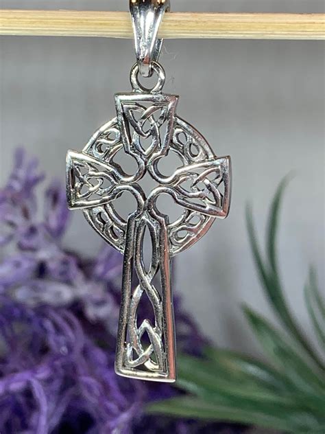 Celtic Cross Necklace, Irish Jewelry, Celtic Jewelry, Trinity Knot, Mom ...