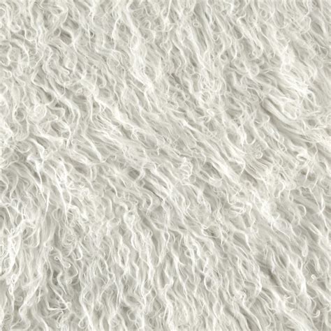 Shannon Lux Fur Curly Alpaca White - Discount Designer Fabric - Fabric.com