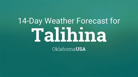 Talihina, Oklahoma, USA 14 day weather forecast