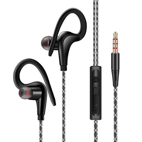 In-Ear Wired Sport Running Earphone Earbuds Over Ear Hook Headphone 3 ...