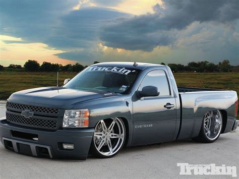 2007 Chevy Silverado Lowered on 2" spindles for rear and airbags for ...