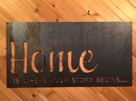 Rustic Metal Sign Quote Sign Metal Wall Art Fixer Upper | Etsy