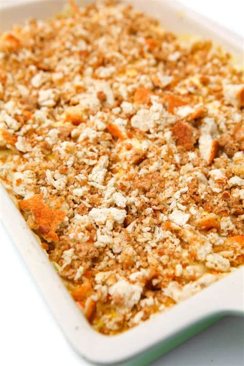 Vegan Squash Casserole - The Hidden Veggies