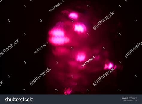 Pink Bokeh Lights Black Background Stock Photo 1355065337 | Shutterstock