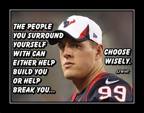 JJ Watt 'Choose Wisely' Football Quote Poster, Motivational Wall Art Gift - ArleyArt