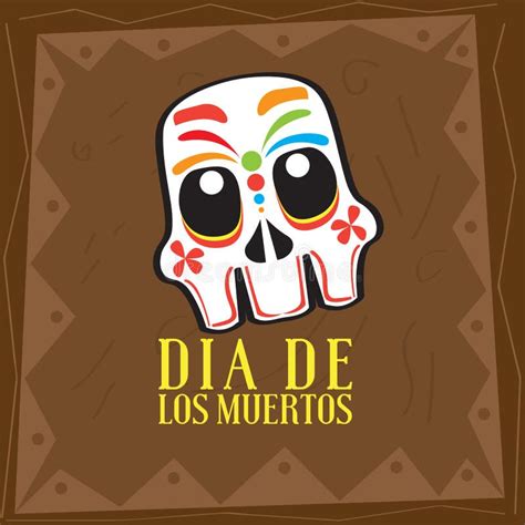 Dia de los muertos poster stock vector. Illustration of decoration - 163878830