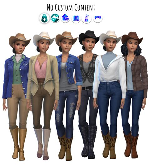 Install Horse Ranch Country Girl - NoCC - The Sims 4 Mods - CurseForge