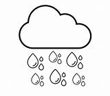 Cute Cloud Coloring Page sketch template