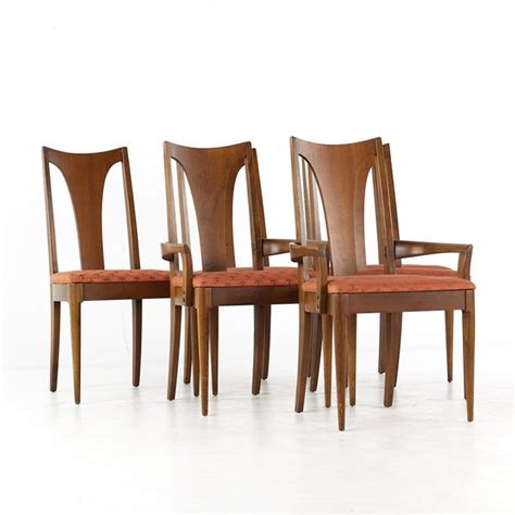 Broyhill Brasilia II Mid Century Walnut Dining Chairs- Set of 6 | Chairish