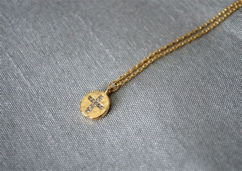 Cross Necklace Baptism Gift First Communion Gift - Etsy