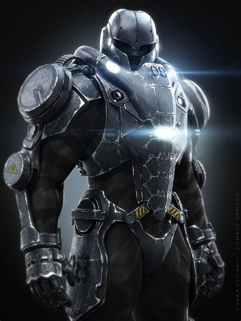 Combat Armour by Csaba Szilagyi | Sci-Fi | 3D | Futuristic armor ...