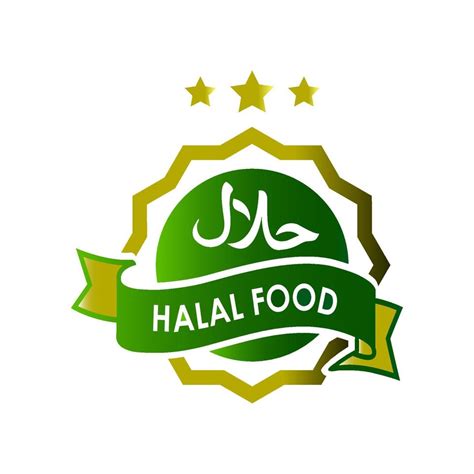 Halal Food Label Template Vector 5948876 Vector Art at Vecteezy