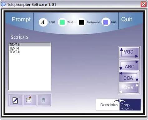 Scrolling teleprompter software - artistlopez