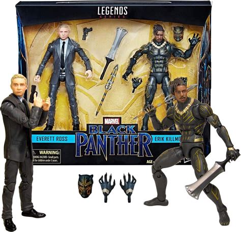 Marvel Legends Series Black Panther Everett Ross and Erik Killmonger ...