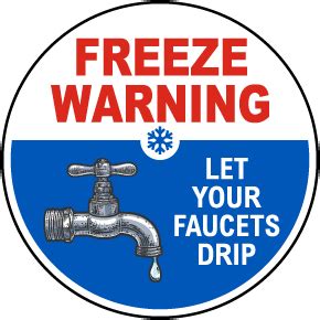 Freeze Warning Signs & Labels - In Stock With Fast Shipping