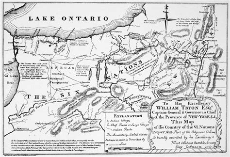 Six Nations Map 1771 Nmap Of The Country Of The Six Nations Created By ...