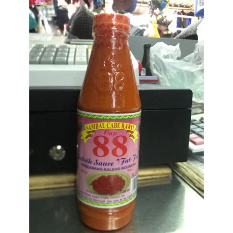 cap 88 sambal cabe rawit pabrik sauce “Fat-fat ” 350ml | Shopee Malaysia