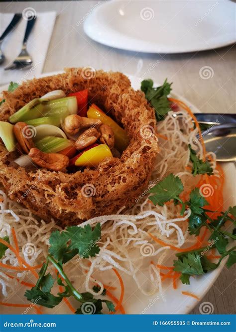 Asian Food Plating Design Vegetarian Stock Image - Image of food, plating: 166955505