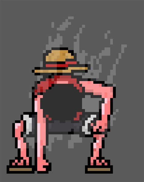 Luffy GEAR second pixel art that i made : r/PixelArt