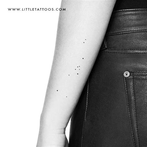 Minimalist Taurus Constellation Temporary Tattoo - Set of 3 – Little ...