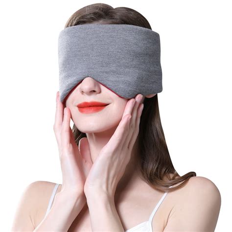 Charmo Sleep Mask for Women and Men, Breathable Modal Eye Mask for Sleeping 2 Packs, Blindfold ...