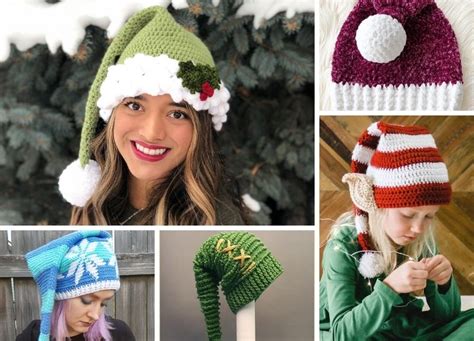 Funny And Comfy Christmas Crochet Hats – 1001 Patterns