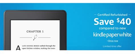 $79 Certified Refurbished Kindle Paperwhite Sale | The eBook Reader Blog