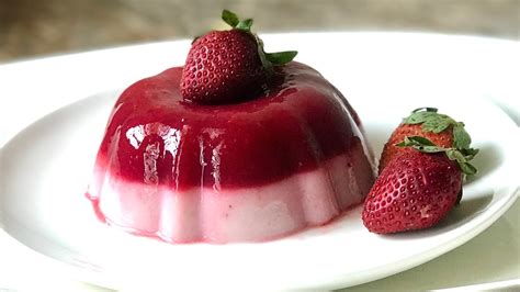 Strawberry jelly pudding recipe | strawberry pudding recipe | strawberry jelly recipe - YouTube