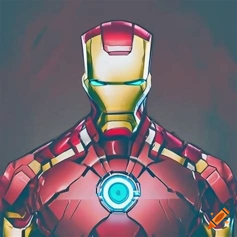 Iron man superhero character on Craiyon