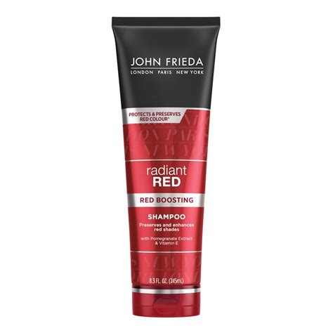 John Frieda Radiant Red Red Boosting Daily Shampoo, Helps Enhance Red Hair Shades, with ...