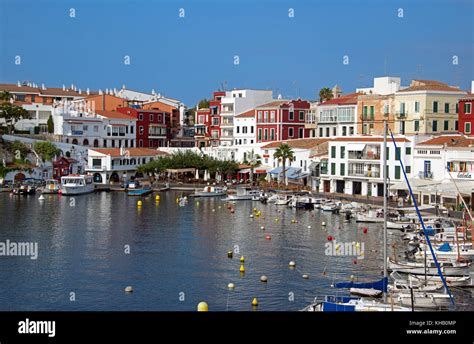 Es Castell port Menorca Spain Stock Photo - Alamy