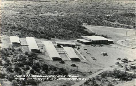 Ray High School With Gila River In Background Kearny, AZ