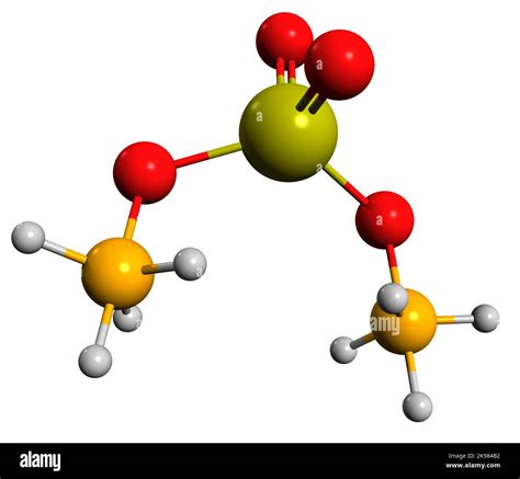 3D image of ammonium sulfate skeletal formula - molecular chemical ...