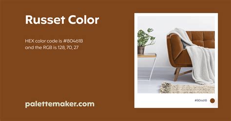 Russet Color - HEX #80461B Meaning and Live Previews - PaletteMaker