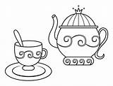 Teapot Printable Coloring Pages sketch template