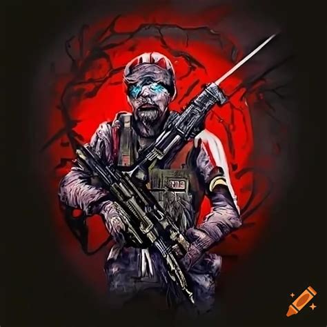 Zombie-style logo of call of duty black ops 3